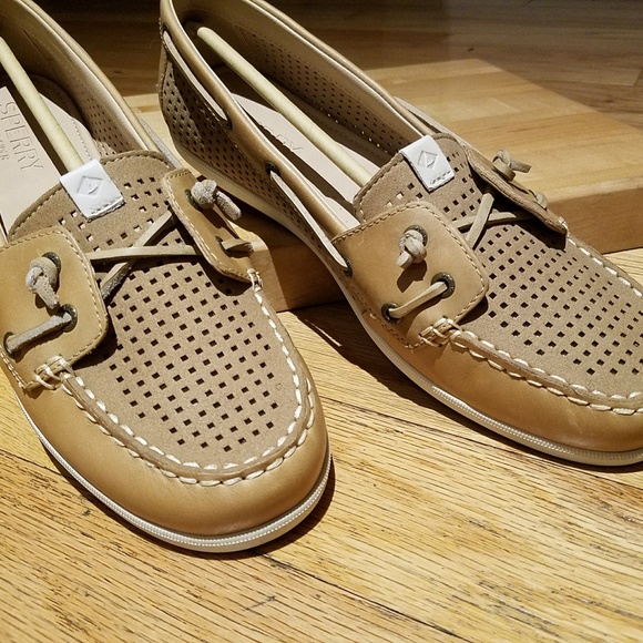 Sperry Coil ivy pref tan leather boat shoes sz 9.5 - Picture 3 of 7